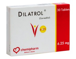 DILATROL 6.25 MG 30 TAB