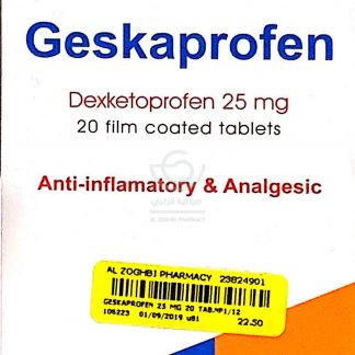 GESKAPROFEN 25 MG 20 TAB