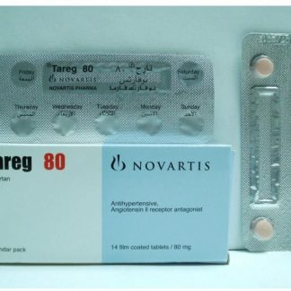 Tareg 80mg Valsartan Antihypertensive & Antigiotensin II Receptor Antagonist