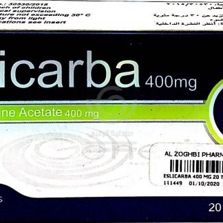 ESLICARBA 400 MG 20 TAB
