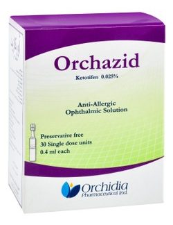 ORCHAZID SINGLE DOSE 30X4ML EYE DROPS