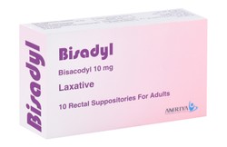 Bisadyl 10mg Bisacodyl Rectal Laxative Suppositories for Adults
