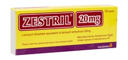 ZESTRIL 20MG 10TAB.