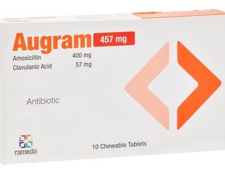 AUGRAM 457MG 10 CHEWABLE TAB