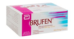 Brufen 600mg Analgesic, Anti-Inflammatory & Antipyretic Effervescent Granule Sachets Orange Flavor