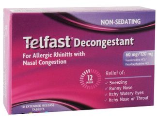 TELFAST DECONGESTANT 10 ER TAB FM