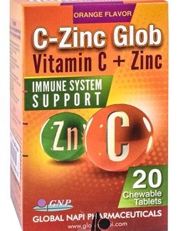 C ZINC GLOB 20 TAB CHEWABLE