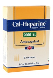 CALHEPARIN 5000 U I 3 AMP 1 ML