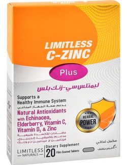 LIMITLESS C - ZINC PLUS 20 TAB