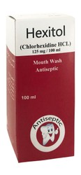 Hexitol 125mg/100ml Chlorhexidine Hydrochloride Antiseptic Mouthwash