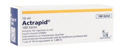 ACTRAPID HM 100 U 1 VIAL