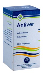 Antiver 100mg Mebendazole Anthelmintic Syrup