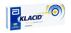KLACID 250 MG 14 TAB