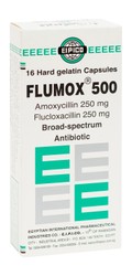 Flumox 250mg Amoxycillin & 250mg Flucloxacillin Broad Spectrum Antibiotic