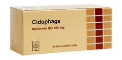 CIDOPHAGE RET850MG ( 60 TAB.)