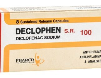 DECLOPHEN SR 100 MG 8 CAP