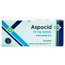 Aspocid 75mg Acetyl Salicylic Acid for Fever & Mild Pain