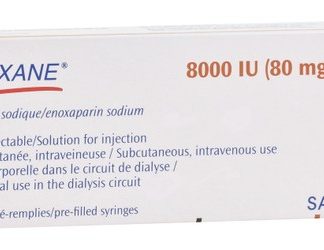 Clexane 8000 IU Enoxaparin Sodium Solution with 0.8ml Water Syringes for Intravenous Injection