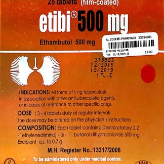 ETIBI 500 MG 25 TAB.
