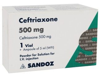 CEFTRIAXONE 500MG IV 1VIAL