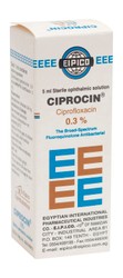 CIPROCIN 0.3 5 G E-DROPS