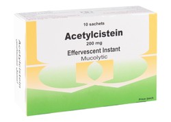 Acetylcistein 200mg Mucolytic Effervescent Powder