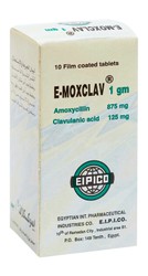 EMOXCLAV 1 GM 10 TAB