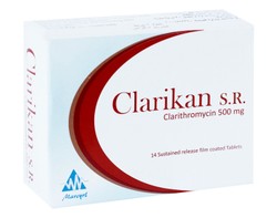 CLARIKAN SR 500 MG 14 TAB