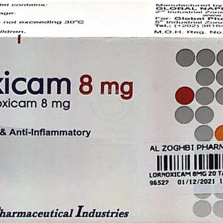LORNOXICAM 8MG 20 TAB