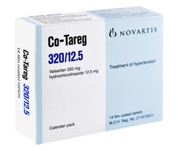 CO-TAREG 320/12.5 MG 14 TAB